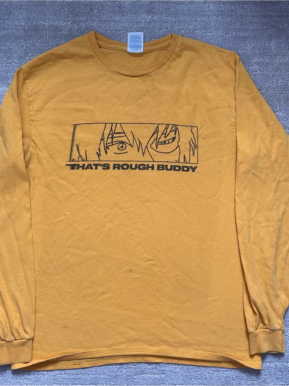 Avatar the last air bender mustard Graphic Long Sleeve Shirt That's Rough Buddy